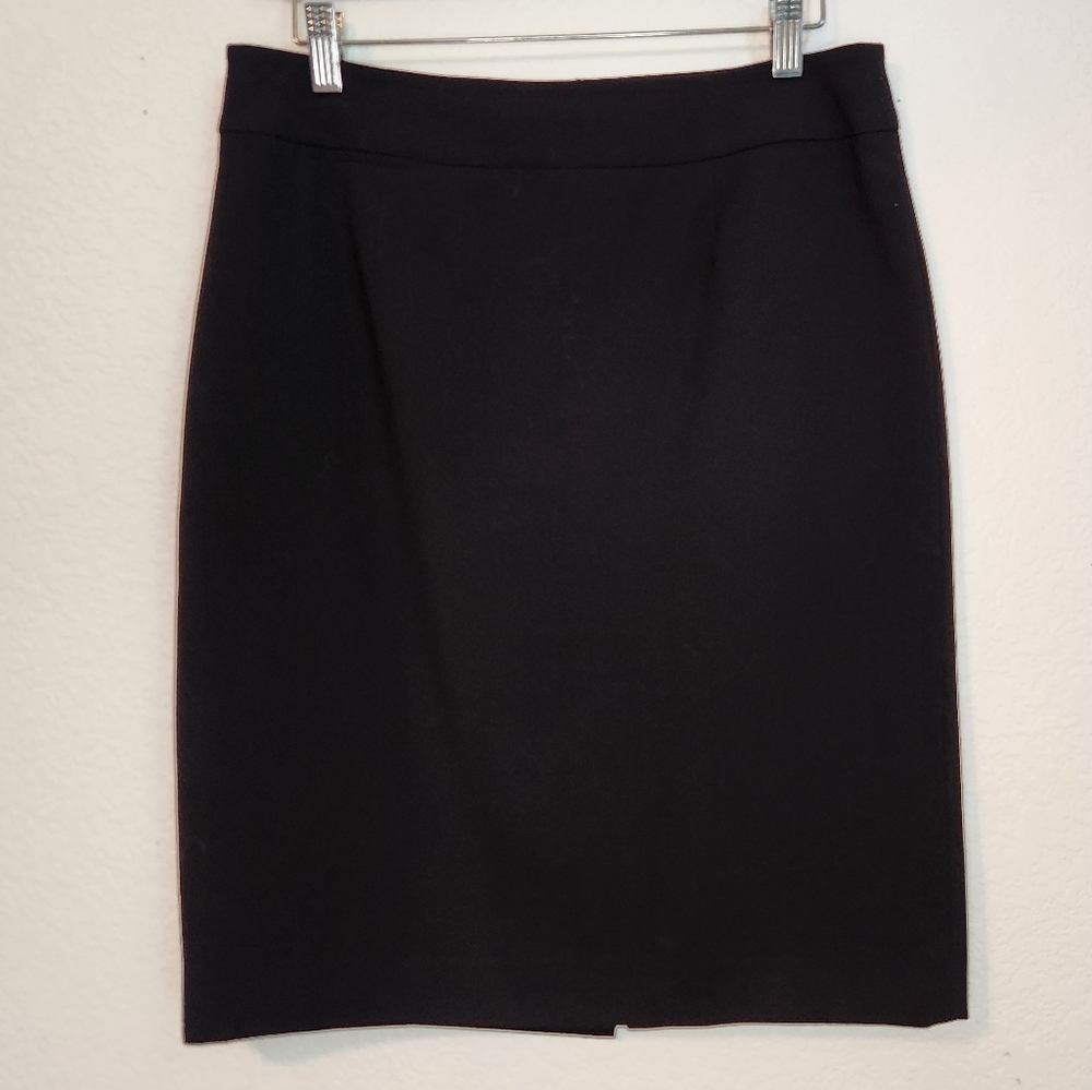 Calvin Klein Black Pencil Fully Lined Skirt, Size 8